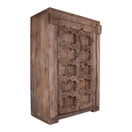 Cabinet wood carving natural
