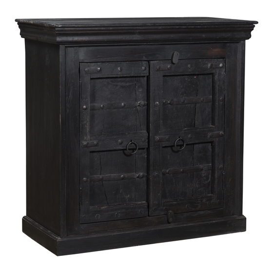 Cabinet wood black small