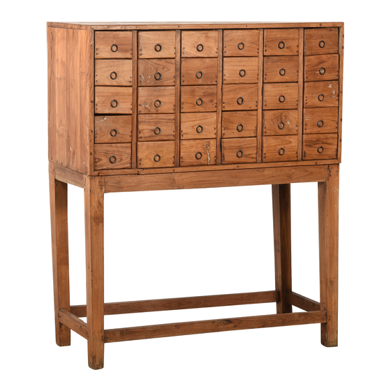 Chest of drawers wood 30drwrs