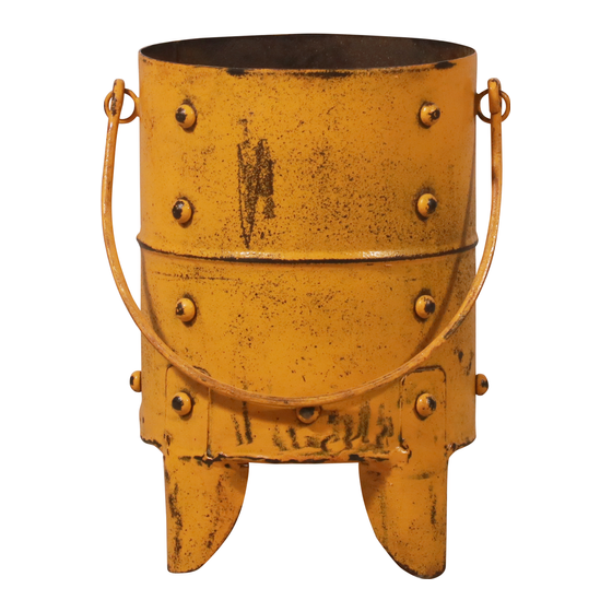 Bucket iron with handle