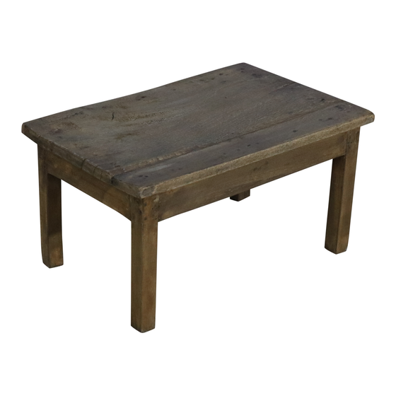 Table wood washed