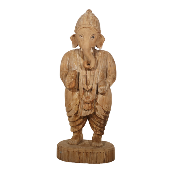 Ganesh wood bleached sideview