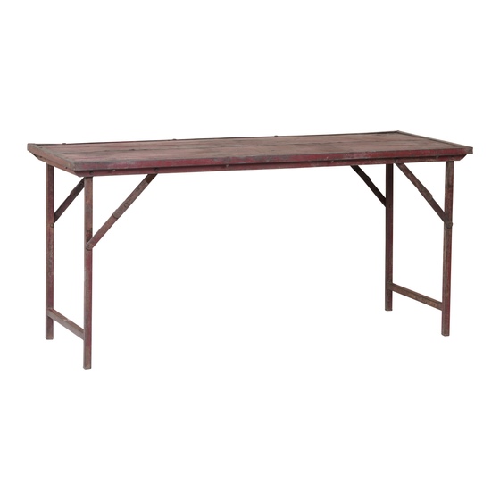 Market table wood pink