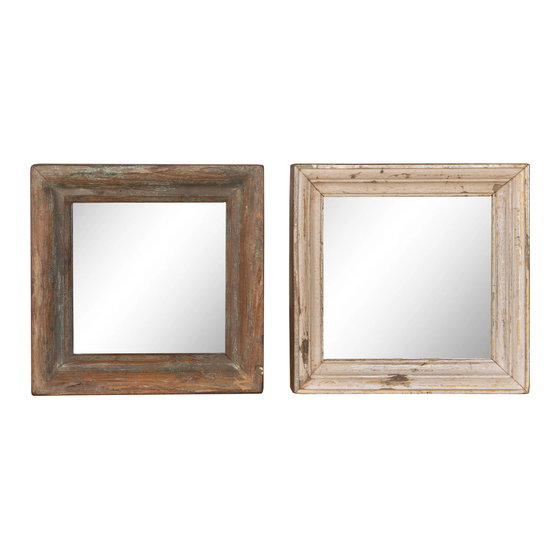 Mirror wood sideview