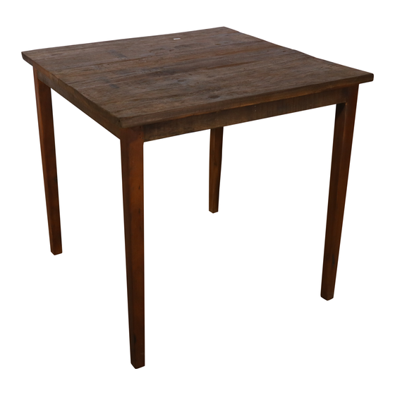 Dining table wood 80x80x76