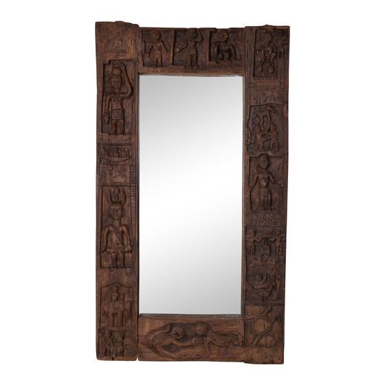 Mirror wood carved 100x8x177