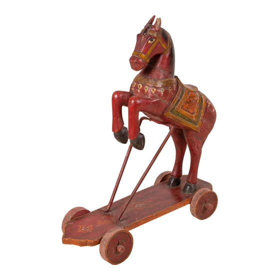 Kart wood horse colored