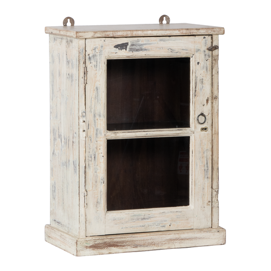 Hanging cabinet wood white 1dr 43x25x60