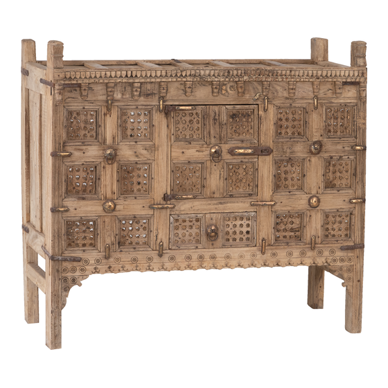 Wedding cabinet India wood carved 104x48x97