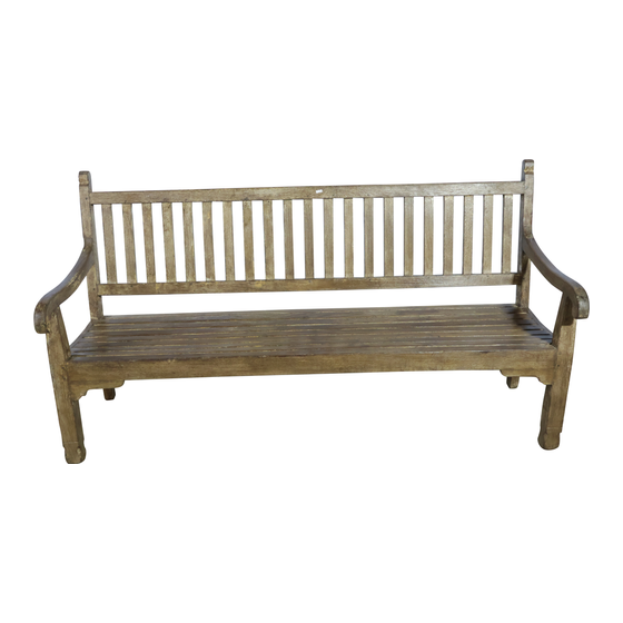 Bench wood 184x66x99 sideview