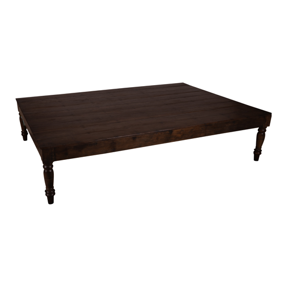 Coffee table wood 140x190x40