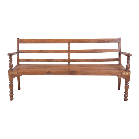 Bench wood 178x54x90 sideview