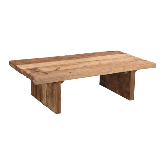 Coffee table wood 157x84x45