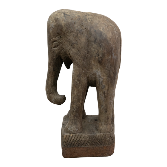Olifant hout sideview