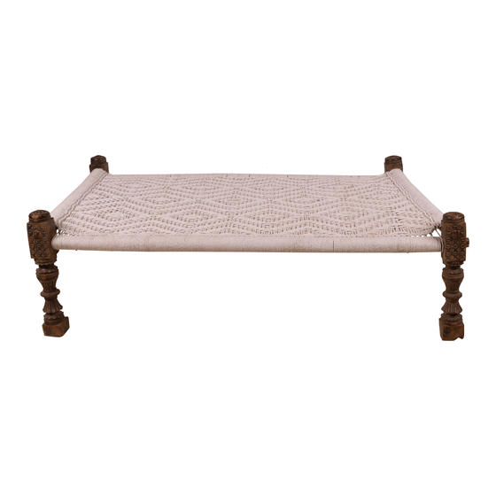 Daybed netted pattern sideview