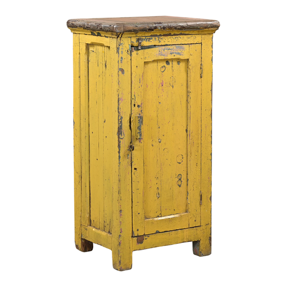Cabinet wood yellow 1dr