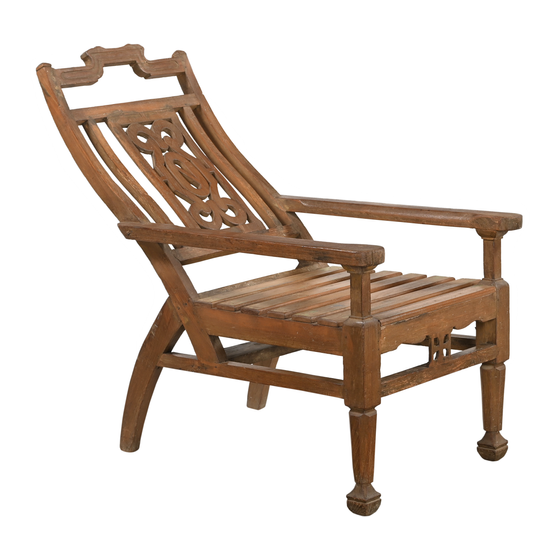Lounge chair wood 56x98x85