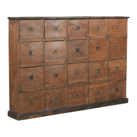 Chest of drawers wood 175x23x117