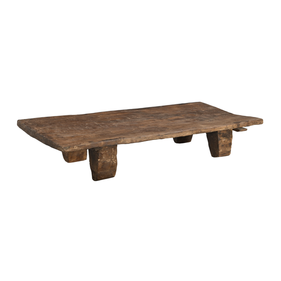 Coffee table naga wood 166x74x30
