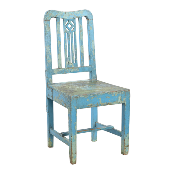Chair wood blue 46x40x95