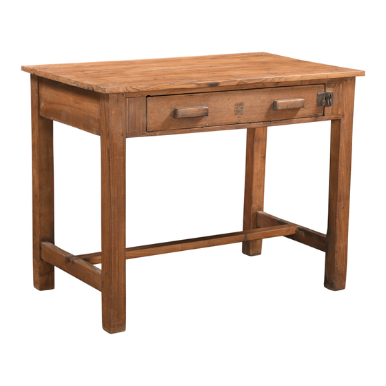 Desk wood 2drwrs