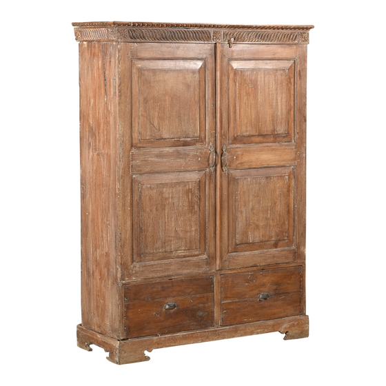 Cabinet wood 2drs 2drwrs 120x40x160
