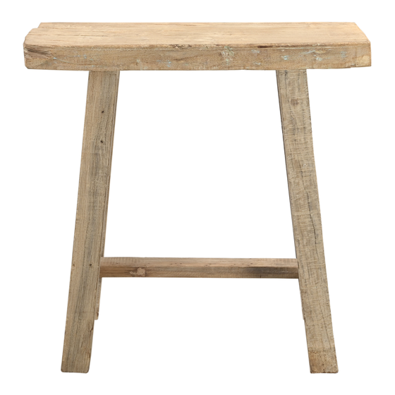 Console table wood 84x34x82 sideview