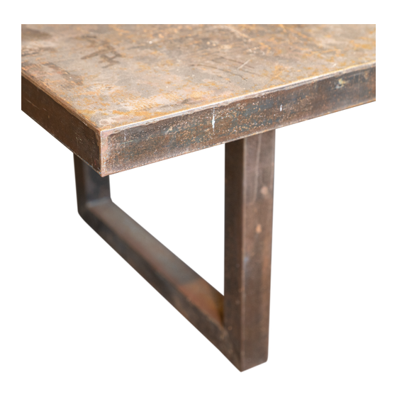 Iron table sideview