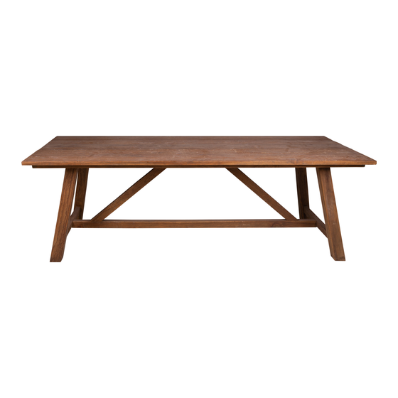 Dining table Kentucky 240*90 sideview
