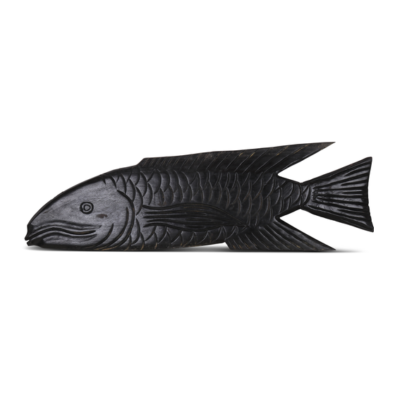 Fish medium black sideview