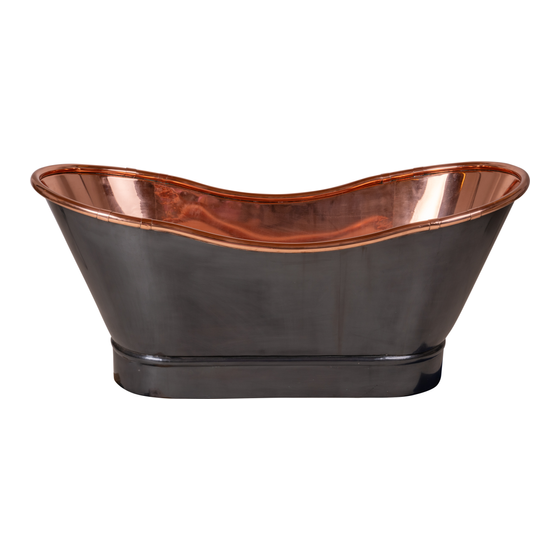 Bath tub copper sideview