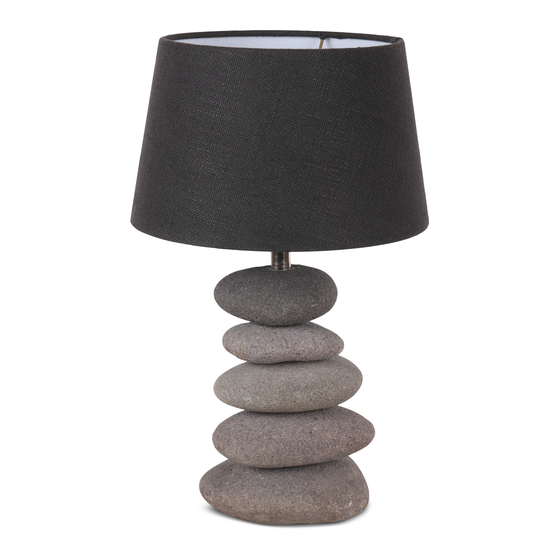 Lamp base stone sideview