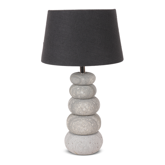 Lamp base stone sideview