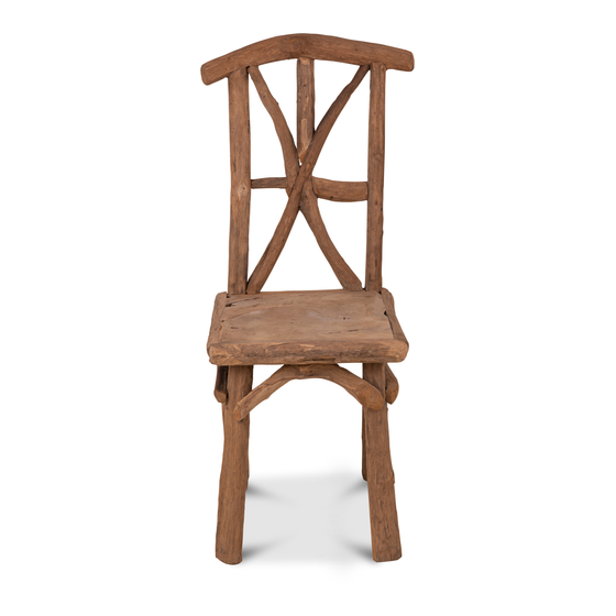 Chair root wood sideview