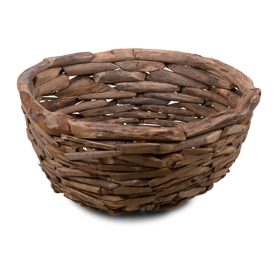 Basket wood Ø140 sideview