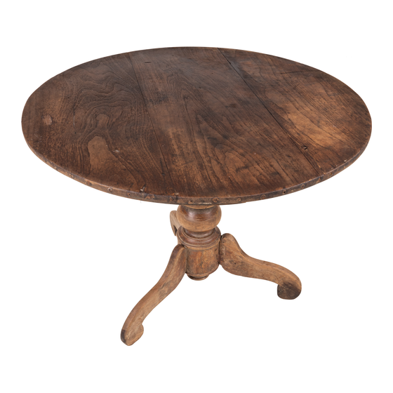 Table round sideview