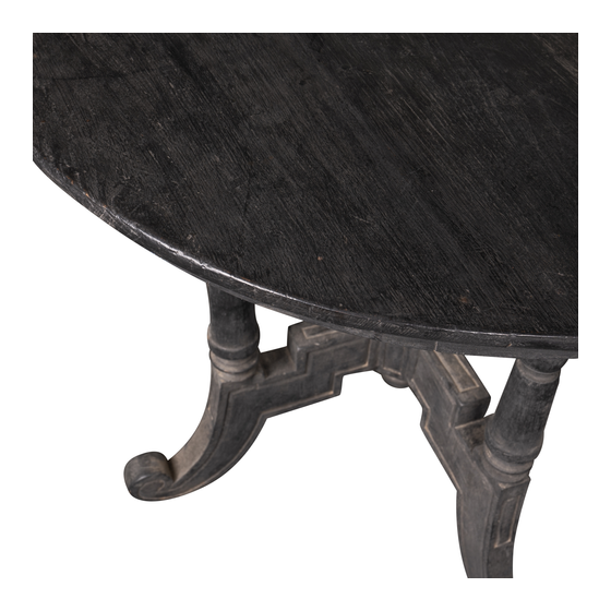Wine table black sideview
