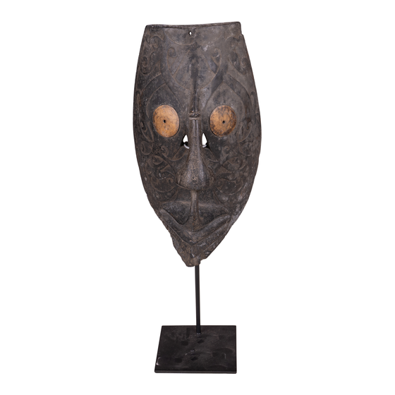 Mask Borneo (80years) sideview