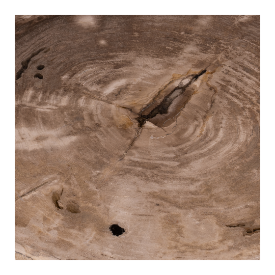 Bijzettafel versteend hout 22kg sideview