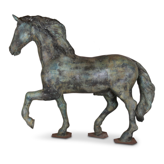 Horse bronze 270x220x65 sideview