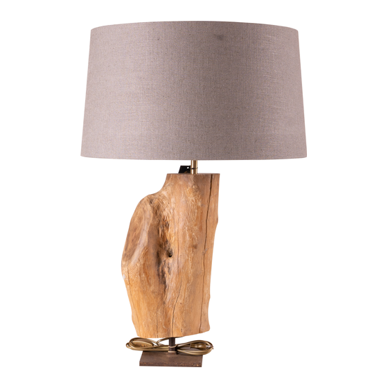 Table lamp wood sideview