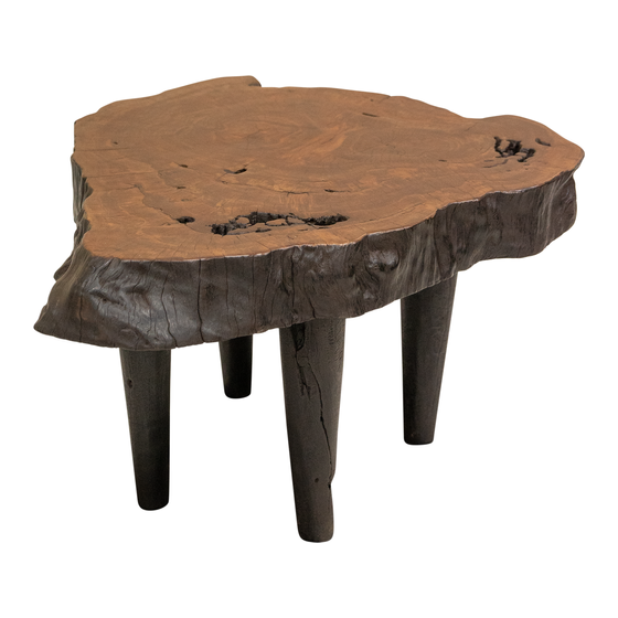 Coffee table lychee 70x65x41 sideview
