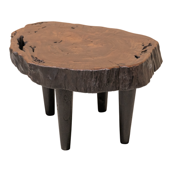 Coffee table lychee 78x60x42 sideview