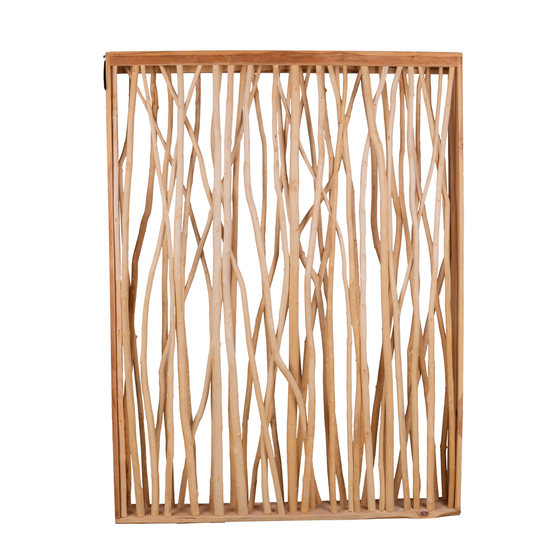 Panel teak branches sideview