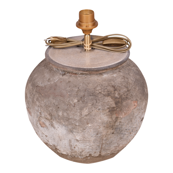 Lamp base cement pot small sideview