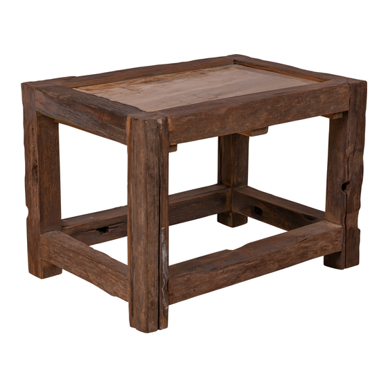 Coffee table petrified wood 65x45x45