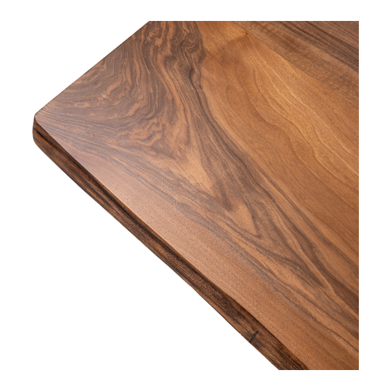 Table top walnut 260x115 sideview