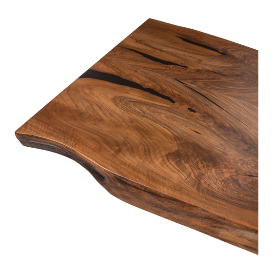 Table top walnut 369x110 sideview