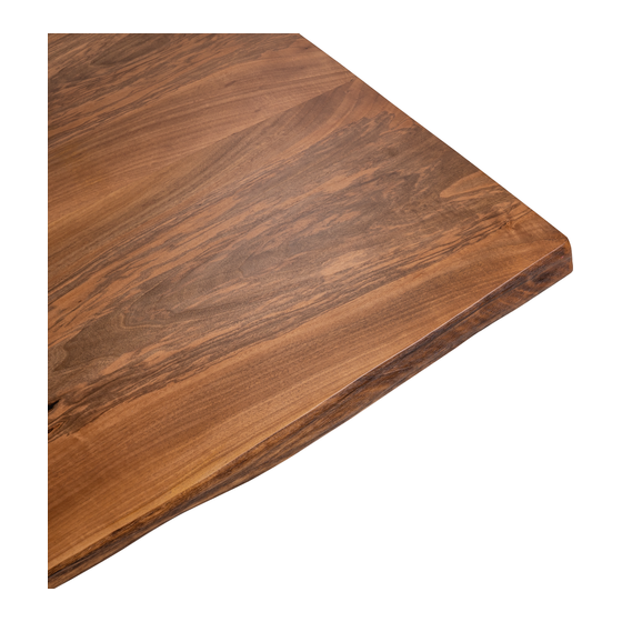Table top walnut 340x115 sideview