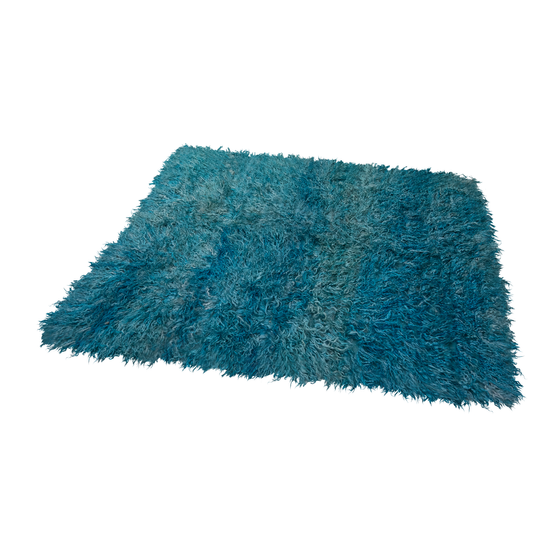 Carpet Tulu angora blauw 213x178